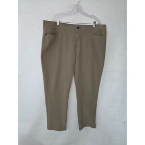 Public Rec Workday Pants Mens 44x32 Khaki Olive Straight Leg Performance Chino